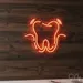 Custom Neon | Tooth Design Neon Sign | 20x24 | Warm Orange Light for Home Decor 2