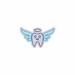Custom Neon | Tooth with Wings Neon Sign | 13x24 | Ice Blue and Soft Purple 3