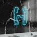 Custom Neon | Abstract Swirl Neon Sign | 24x19 Inches | Ice Blue Neon Sign 2