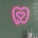 Custom Neon | Stethoscope and Heart Neon Sign | 25x24 | Hot Pink 1