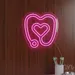 Custom Neon | Stethoscope and Heart Neon Sign | 25x24 | Hot Pink 2