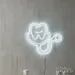 Custom Neon | Tooth and Stethoscope Neon Sign | 21x24 | Warm White 1