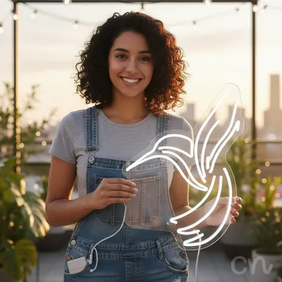 Custom Neon | Hummingbird Neon Sign | 24x18 | Warm White