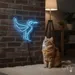 Custom Neon | Hummingbird Design Neon Sign | 24x26 | Ice Blue 2