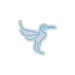 Custom Neon | Hummingbird Design Neon Sign | 24x26 | Ice Blue 3