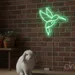 Custom Neon | Hummingbird Neon Sign | 24x24 | Green Neon Sign for Home Decor 2