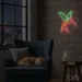 Custom Neon | Hummingbird Design Neon Sign | 24x21 Inches | Green Orange Pink 2