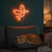 Custom Neon | Hummingbird Design Neon Sign | 24x24 Inches | Orange Neon Sign 2