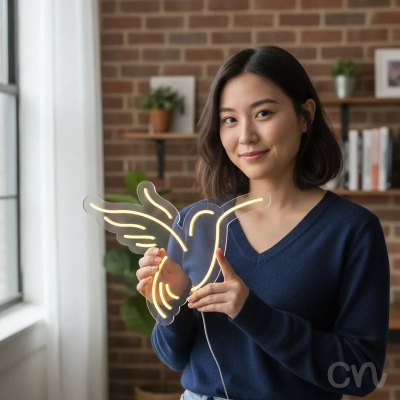 Custom Neon | Hummingbird Neon Sign | 18x24 | Yellow Neon Light for Home Decor