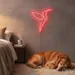 Custom Neon | Hummingbird Neon Sign | 24x22 Inches | Hot Pink Neon Sign for Decor 2