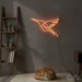 Custom Neon | Hummingbird Neon Sign | 24x17 | Orange Neon Sign for Home Decor 2