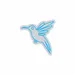 Custom Neon | Hummingbird Design Neon Sign | 24x24 | Ice Blue 3