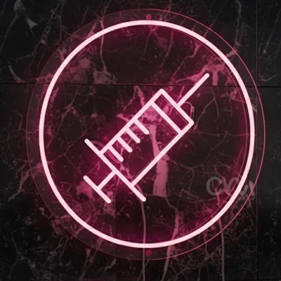 Custom Neon | Syringe Medical LED Neon Sign 18x17 | Red