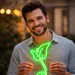 Custom Neon | Flower Design Neon Sign | 28x15 | Green Light for Home & Bar Decor 1
