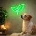 Custom Neon | Leaf Neon Sign | 18x24 | Green Neon Sign for Home Decor and Wall Art 2