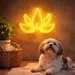 Custom Neon | Lotus Flower Neon Sign | 19x24 Inches | Yellow Light for Home Decor 2