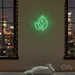 Custom Neon | Leaf Design Neon Sign | 24x20 Inches | Green Neon Sign for Home Decor 2