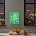 Custom Neon | Leaf Design Neon Sign | 24x18 | Green Light for Decor and Mood 2