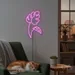 Custom Neon | Leaf Design Neon Sign | 24x15 Inches | Hot Pink Bright Neon Decor 2