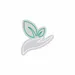 Custom Neon | Hand with Leaves Neon Sign | 24x22 | Green and White 3
