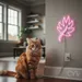Custom Neon | Leaf Shape Neon Sign | 24x17 Inches | Hot Pink Neon Sign for Decor 2