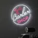 Custom Neon | Barber Shop Neon Sign | 20x20 | White Hot Pink Signs for Barbershops 2