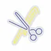 Custom Neon | Scissors and Comb Neon Sign | 24x22 Inches | Blue and Yellow Neon Sign 3