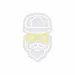 Custom Neon | Bearded Man with Glasses Neon Sign | 20x12 | White, Yellow 3