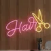 Custom Neon | Hair Neon Sign | 17x26 | Hot Pink Bright Yellow Neon Sign 2