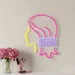 Custom Neon | Hair with Comb Neon Sign | 20x16 | Pink Yellow Purple Lights 2