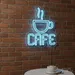 Custom Neon | Cafe Neon Sign | 20x15 | Ice Blue Neon Sign for Home Bar Restaurant Cafe 2