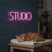Custom Neon | Studio Neon Sign | 7x24 Inches | Pink Neon Sign for Room Decor 2