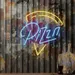 Custom Neon | Pizza Neon Sign | 22x21 Inches | Blue and Yellow Neon Sign Design 1