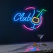 Custom Neon | Club Neon Sign | 17x24 Inches | Ice Blue Hot Pink Yellow Green 1