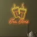 Custom Neon | Tea Time Neon Sign | 24x23 | Yellow, Orange Bright and Colorful 2