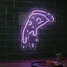 Custom Neon | Pizza Slice Neon Sign | 24x20 | Pink Light Decor for Kitchen and Bars 2