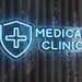 Medical Clinic LED Neon Sign 20x20 – Blue Shield with Medical Cross Neon Light for Hospitals, Doctor Offices, Clinics, Pharmacies, Gyms & Wellness Centers – Durable Wall Mounted Healthcare LED Decor 1