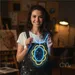 Custom Neon | Necklace Design Neon Sign | 24x13 | Blue and Yellow Lighting Display 1