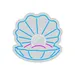 Custom Neon | Pearl in Shell Neon Sign | 20x20 | Light Blue Pink White 3