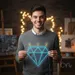 Custom Neon | Diamond Shape Neon Sign | 23x22 | Blue and Yellow 1