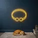 Custom Neon | Goggles Design Neon Sign | 19x22 | Yellow Neon Sign for Home Bar Decor 1