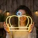 Custom Neon | Crown Neon Sign | 15x20 | Yellow and Blue Neon Sign for Home Bar Decor 1