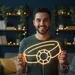 Custom Neon | Ring Design Neon Sign | 17x22 | Yellow | Perfect for Home Decor 1