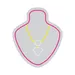 Custom Neon | Necklace Design on Mannequin Neon Sign | 24x20 | Hot Pink, Yellow, Warm White 3