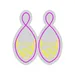 Custom Neon | Earrings Design Neon Sign | 22x20 | Hot Pink and Yellow 3