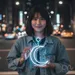 Custom Neon | Crescent Moon Neon Sign | 20x13 | Ice Blue | Modern Wall Decor 1