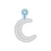 Custom Neon | Crescent Moon Neon Sign | 20x13 | Ice Blue | Modern Wall Decor 3