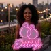 Custom Neon | Land of Earrings Neon Sign | 21x22 | Hot Pink 1