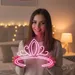 Custom Neon | Tiara Design Neon Sign | 20x26 | Hot Pink 1