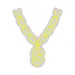 Custom Neon | Necklace with S Pendant Neon Sign | 24x20 | Yellow 3
